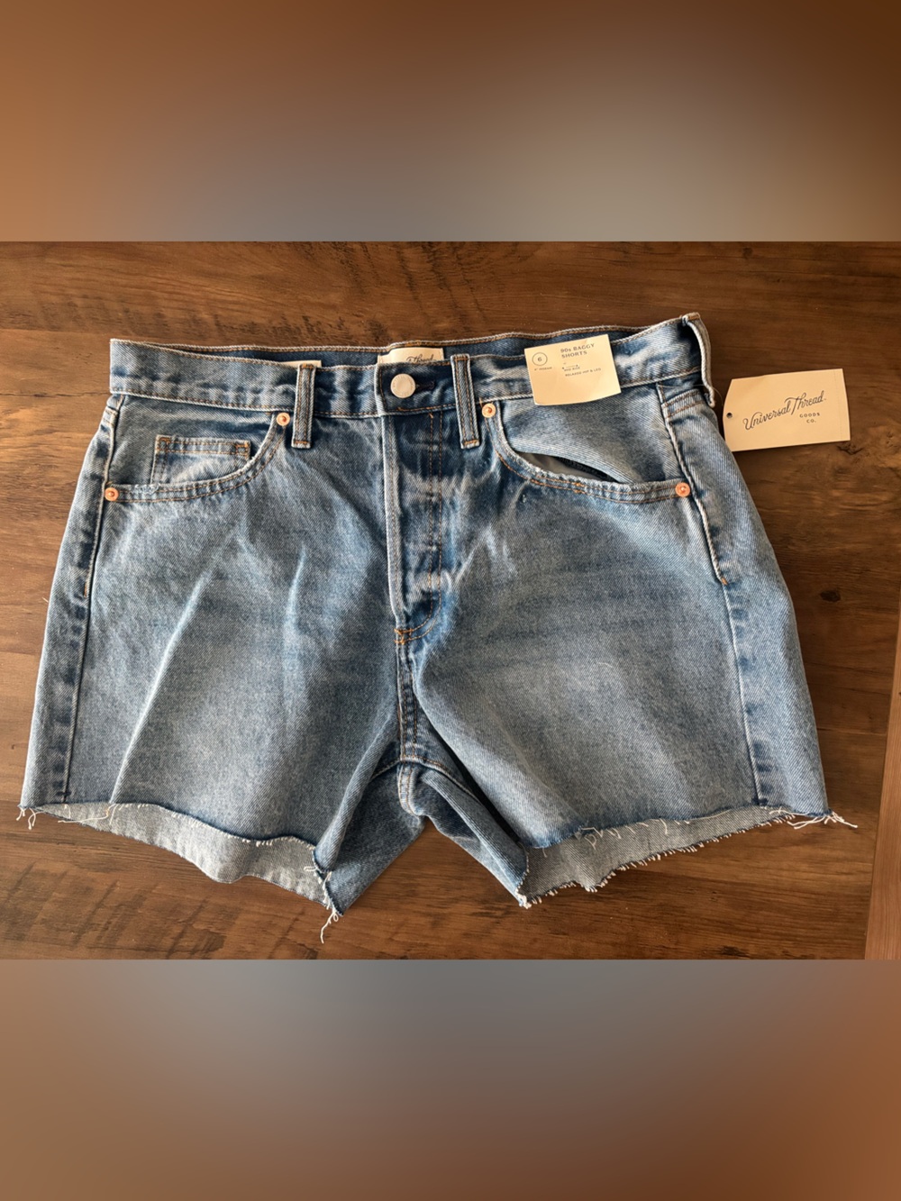 Universal Thread 90’s Baggy Light Blue High-Rise Denim Cutoff Shorts